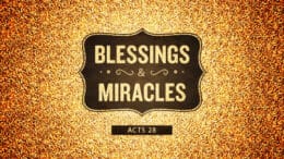 Acts 28 - Blessings & Miracles